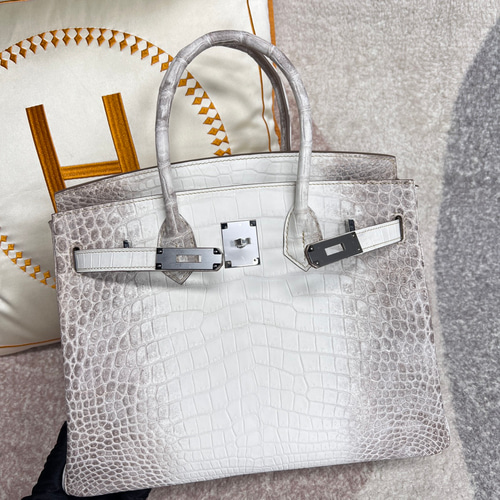 高級品質 ヒマラヤ マット クロコダイル ビジネス トートバッグ