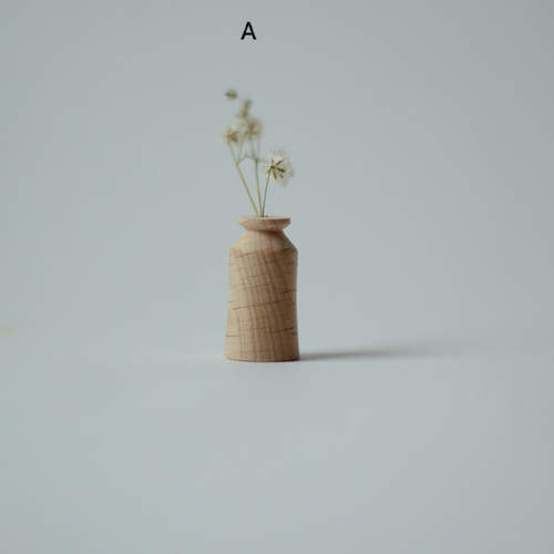 【未使用】 クリスタルミニチュア一輪挿し ミニチュア木製 一輪挿し(5個1セット) マグネット付き ドライフラワー