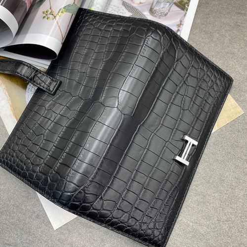 クロコダイル レザー ワニ革 本革 長財布 二つ折り財布 ビジネス クロコダイル レザー ワニ革 本革 長財布 二つ折り財布 ビジネス
