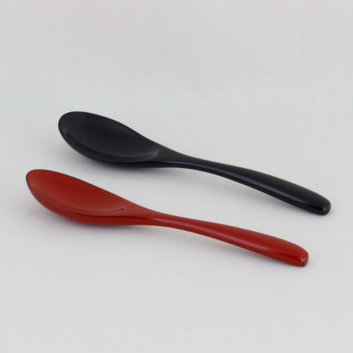 輪島塗 朱色スプーン3本セット 伝統工芸 輪島／うるし塗／和食の