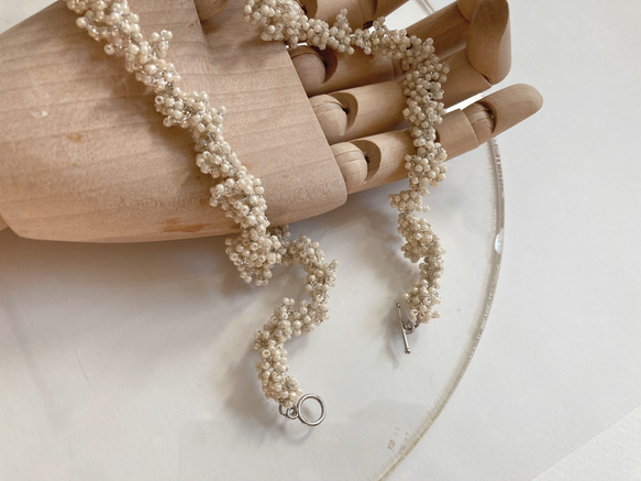 fuwari necklace / pearl white 3枚目の画像