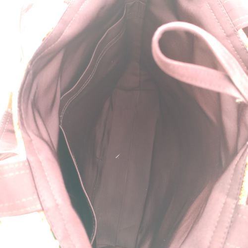 着物正絹帯リメイクハンドバッグ&ポーチ No.03 御所車・桔梗・松・牡丹