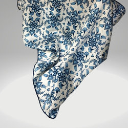 peel&lift トランプ柄 スカーフ トランプ柄シルクスカーフ【ブラック】 | S for Shoko