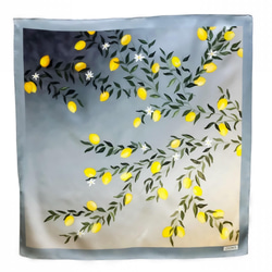 トルコ製シルクスカーフ　<レモン> 1枚目の画像