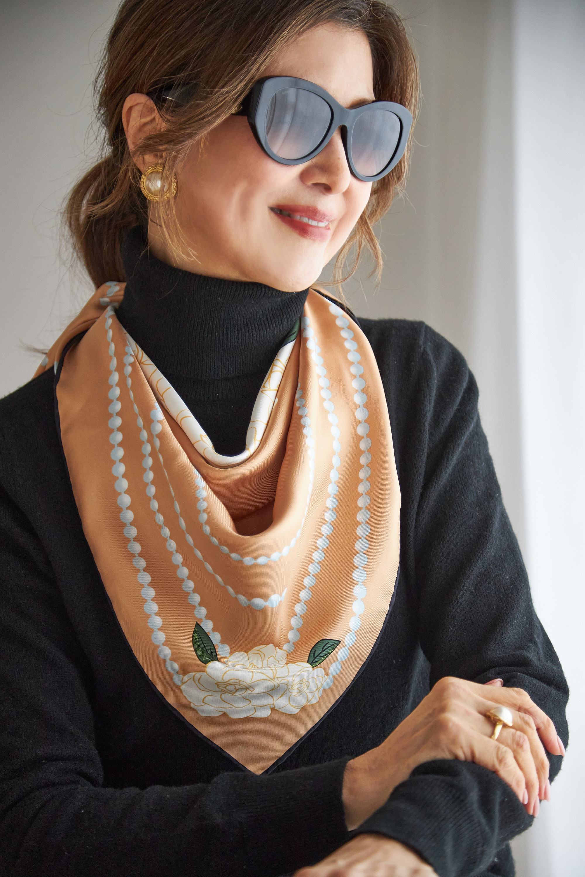 2014 エディ期 サンローランパリ バンダナ カシミア シルク 2014 エディ期 サンローランパリ バンダナ カシミア シルク