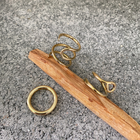 リングセットⒹ おしゃれ 2.0mm 真鍮 BRASS 指輪 リング シンプル