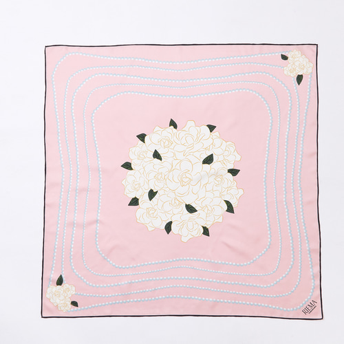 抽象模様 ピンク スカーフ バンダナ・スカーフ（条件：ピンク系