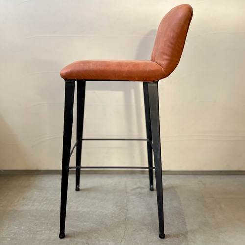 送料無料／[Angle High Stool]背もたれカウンターチェア カフェ