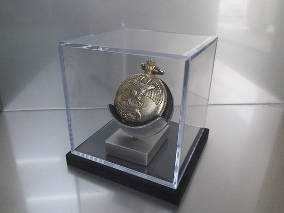 懐中時計スタンド　どっしり安定懐中時計スタンド　透明ケース入り　ブラック　181118 6枚目の画像