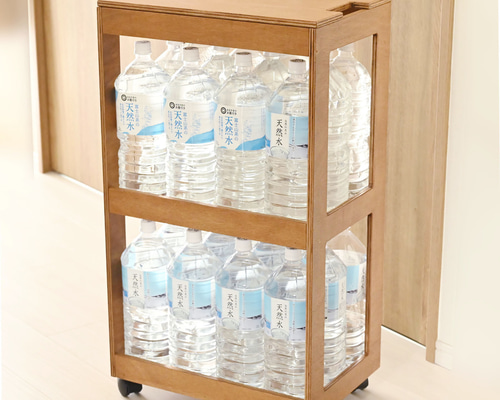 レア　ペットボトル収納箱（2L×6本）2台 楽天市場】ペットボトル 2l 6本収納（インテリア・寝具・収納）の通販