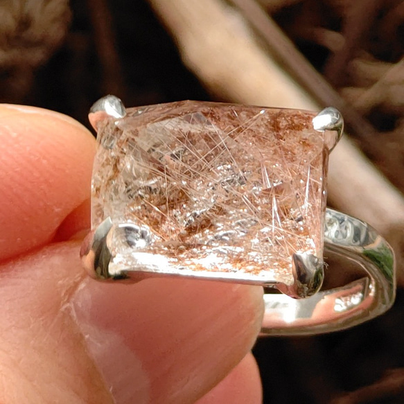 シルバー ルチルクォーツ マーキスカット リング 【公式通販】