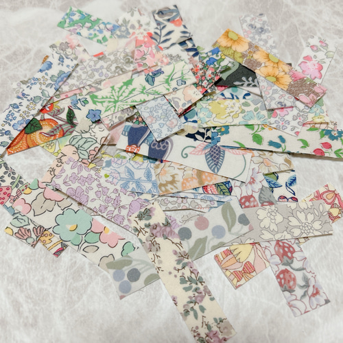 リバティ布シール ファブリックシール 50枚 シール・ステッカー  