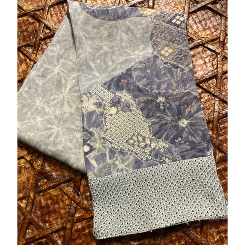 258 手染め大輔 着物リメイク 辻ヶ花 コートワンピース フリーサイズ