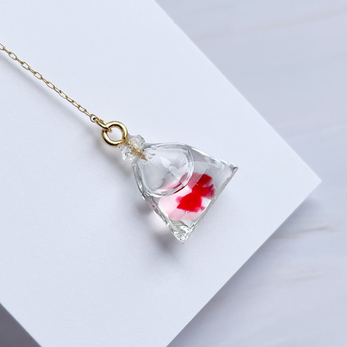 片耳販売】金魚すくいのミニチュアピアス イヤリング イヤーカフ