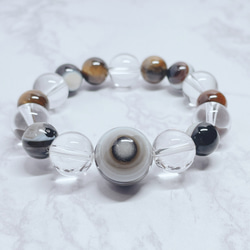 高品質・大玉】16mm ブラックルチル ブラックトルマリンインクォーツ