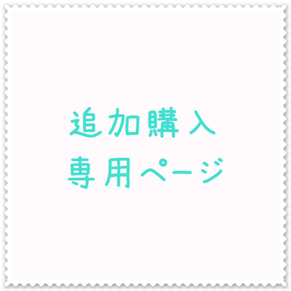 追加代金お支払い専用 1枚目の画像