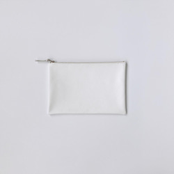 手に馴染むレザーポーチ　「Tha phae pouch (Lサイズ / white)」 2枚目の画像