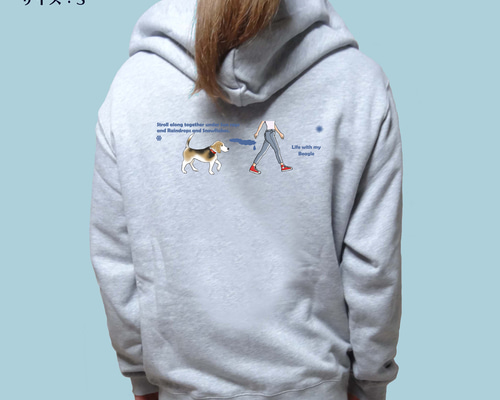 ハンドメイド　パーカー　オーダー小型犬 fpoogata002-101c.jpg