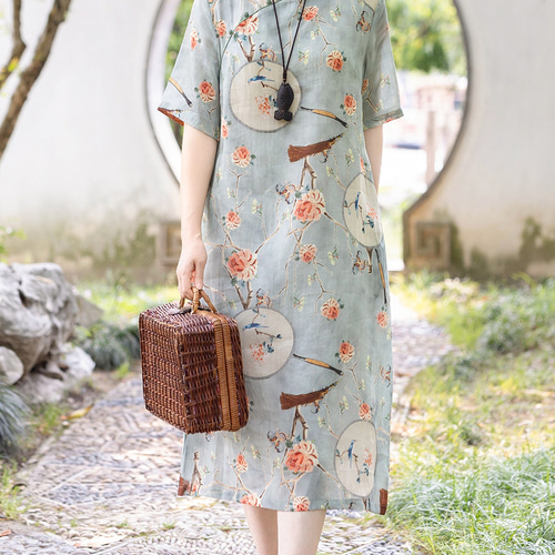 可愛らしい花柄、夏ワンピース ワンピース大人 春夏ワンピース 春  