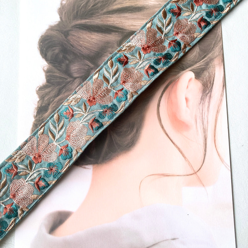 ＊handmade＊no.111  ターバン　ヘアバンド 34d1abd09077fff24d1bb7ca3b17d5