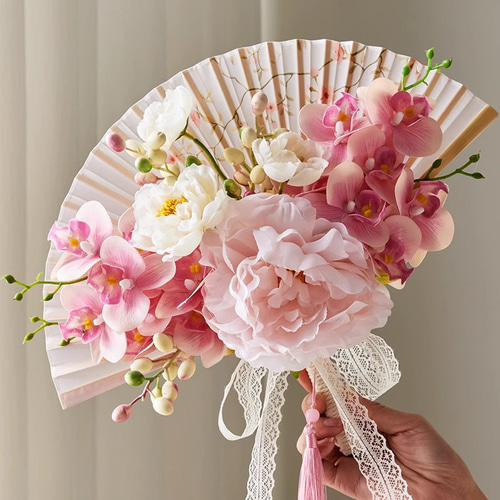 結婚式　造花　アーティフィシャルフラワー 新品 アーティフィシャルフラワー 胡蝶蘭 ブーケ 造花