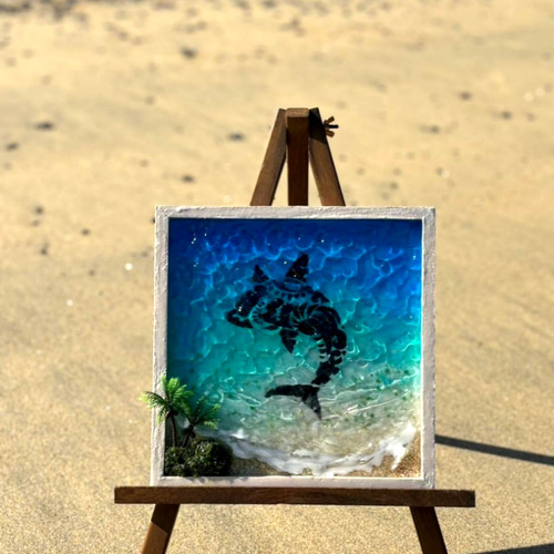 プレゼント 波紋アート 水面アート レジンアート オーシャン