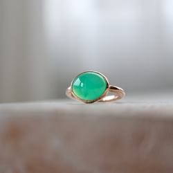 K10[オーストラリアの新緑chrysoprase]ring 4枚目の画像