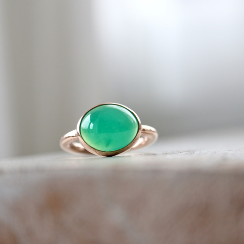 K10[オーストラリアの新緑chrysoprase]ring 指輪・リング STUDIO 