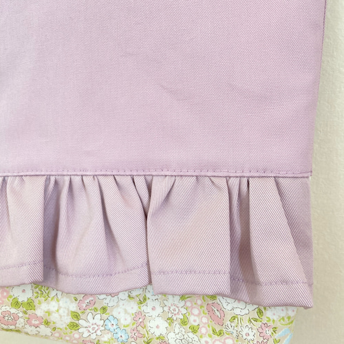 入学 入園 セット 女の子 くすみピンク × くすみフラワー フリル
