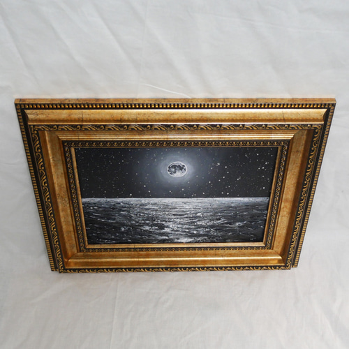 油絵 油彩 油彩画 絵 絵画【星空のひまわり畑】 | HIROSHI1990