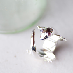 ⬛︎ Gecko Odd-eye ring #10.5【ラブラドライト&ピンク・トルマリン