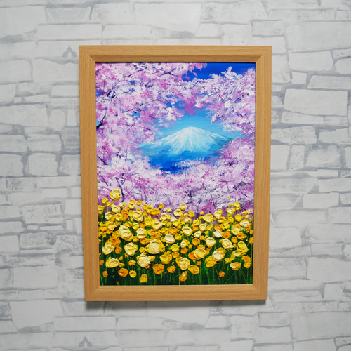 油絵【祝祭の富士】富士山 絵画 油彩画 原画 風景画｜ アート