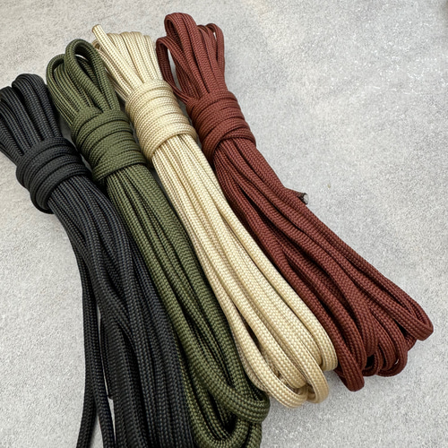 パラコード ハンドメイド 4m 4本 4mm 7芯編み棒 アウトドア