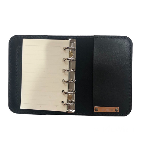 栃木レザー システム手帳 B7 古地図柄 罫線リフィル付 名入れ 対応可