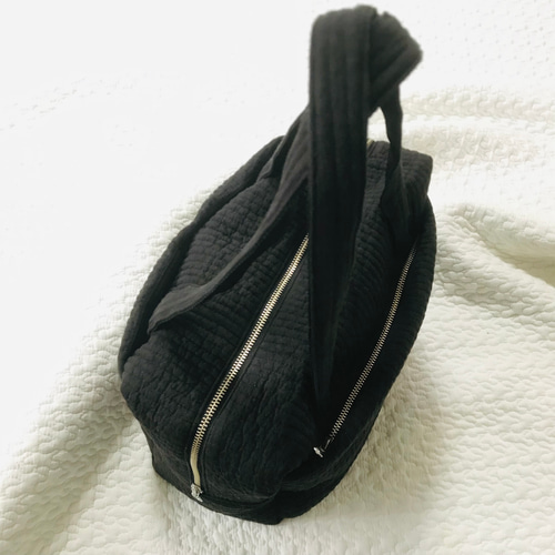 顕　ボストンバッグ　ヌビバッグ　ハンドメイド LLサイズ nubi bag black ヌビバック ヌビ マザーズバッグ ボストン
