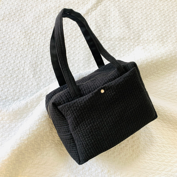 LLサイズ　nubi bag black　 ヌビバック　ヌビ  マザーズバッグ　ボストンバッグ　 2枚目の画像