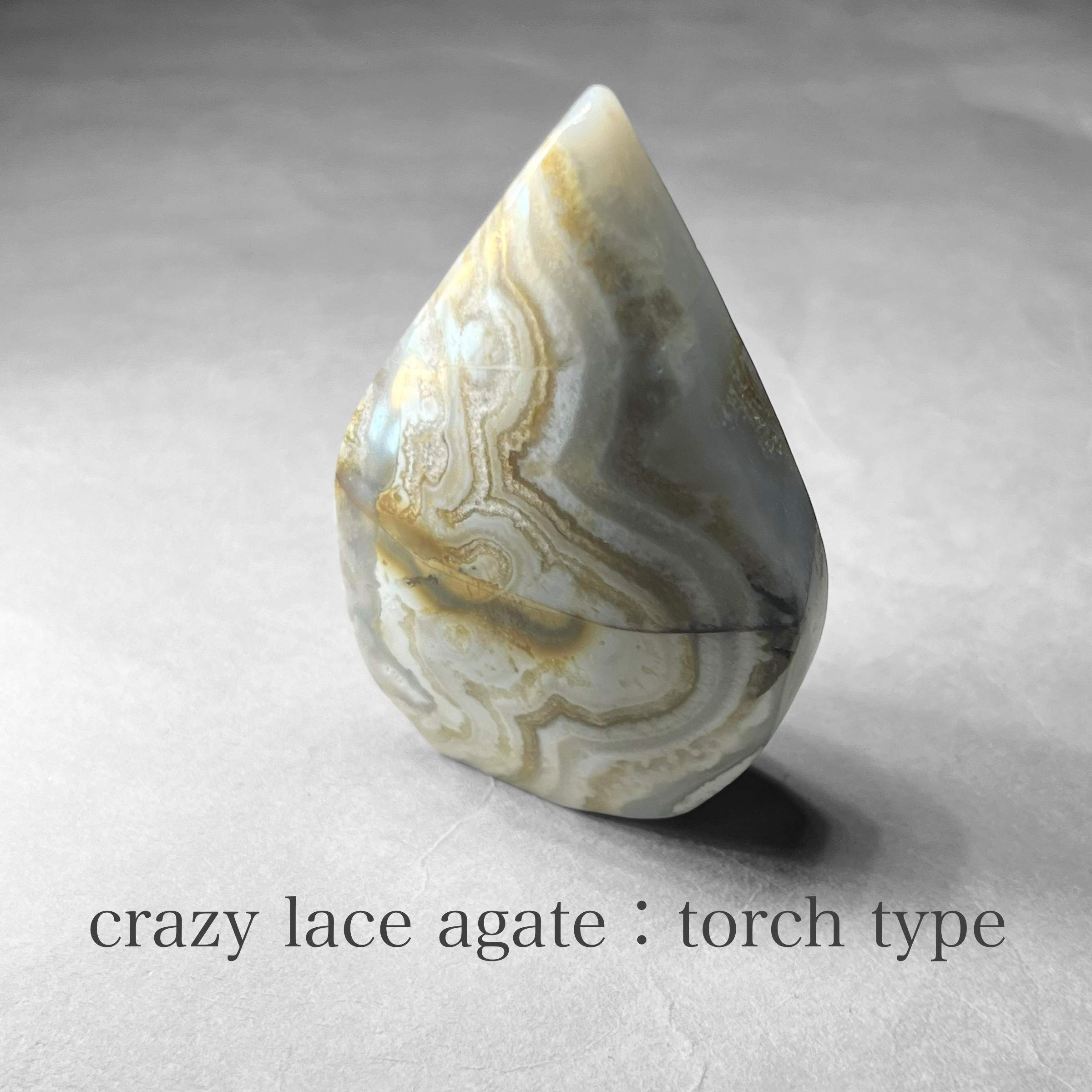 crazy lace agate：torch type / クレイジーレースアゲート：トーチ型 A