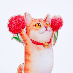 日本全国・母の日応援隊ニャンズ　猫ブローチorピンバッジセット　特集掲載 9枚目の画像