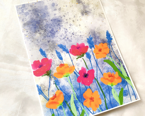 お花ポスター【手描き】 4cd69144d678d1d7627bee96b7519e