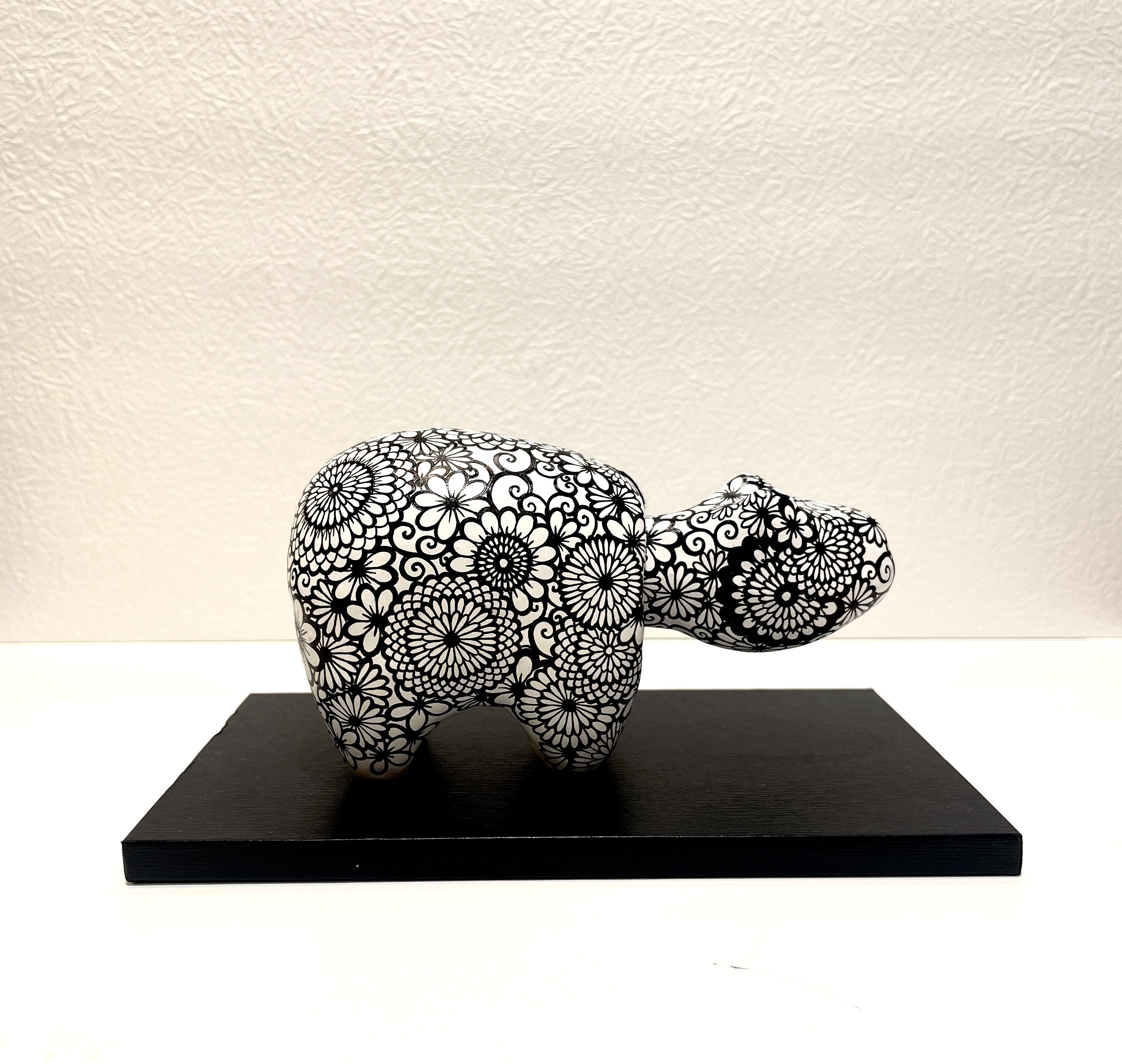 花べこ(ボールペンで描いた赤べこ)