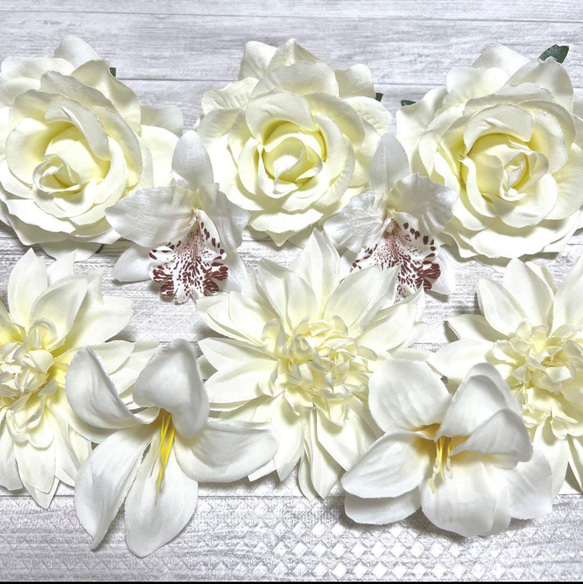 NO 0826-05 造花 花材 アーティフィシャルフラワー　バラ　フラワーパーツ 3枚目の画像