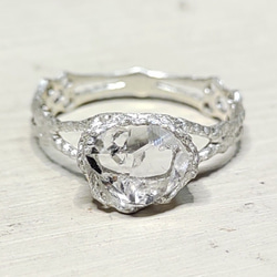 鉱物の表情 herkimer＊925 lace ring 10枚目の画像