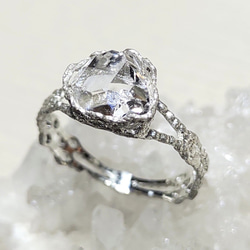 鉱物の表情 herkimer＊925 lace ring 1枚目の画像