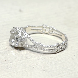 鉱物の表情 herkimer＊925 lace ring 11枚目の画像