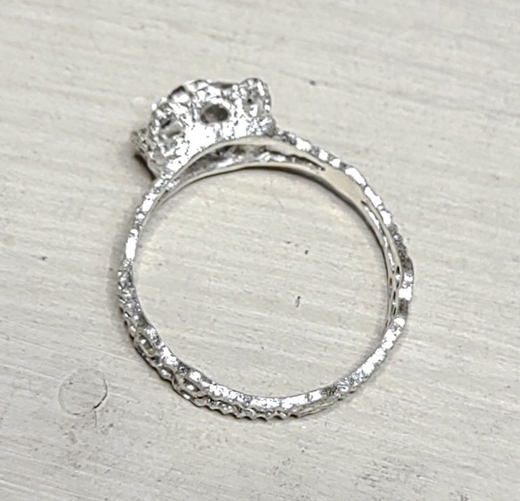 鉱物の表情 herkimer＊925 lace ring 12枚目の画像