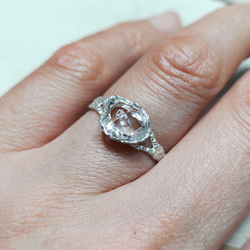 鉱物の表情 herkimer＊925 lace ring 7枚目の画像