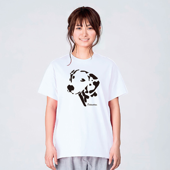 ダルメシアン tシャツ 犬 tシャツ 犬T 犬柄 tシャツ 101匹わんちゃん 散歩 服 雑貨 グッズ ワンコ 2枚目の画像