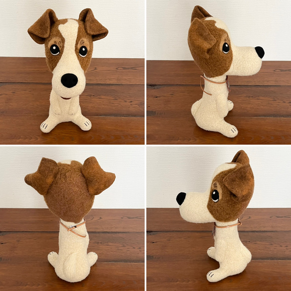 【ハク様オーダー作品】おすわりDOG。大 4枚目の画像