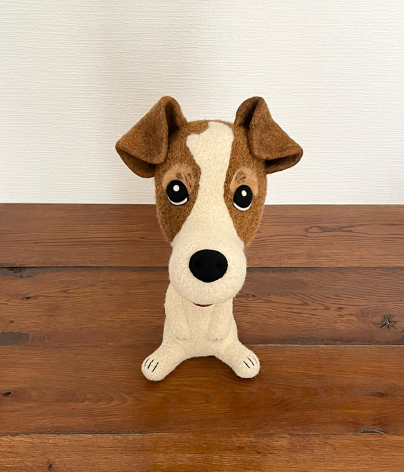 【ハク様オーダー作品】おすわりDOG。大 1枚目の画像