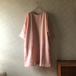 [春季促銷] 櫻花粉紅蝙蝠袖洋裝 藤吉田染色 第6張的照片